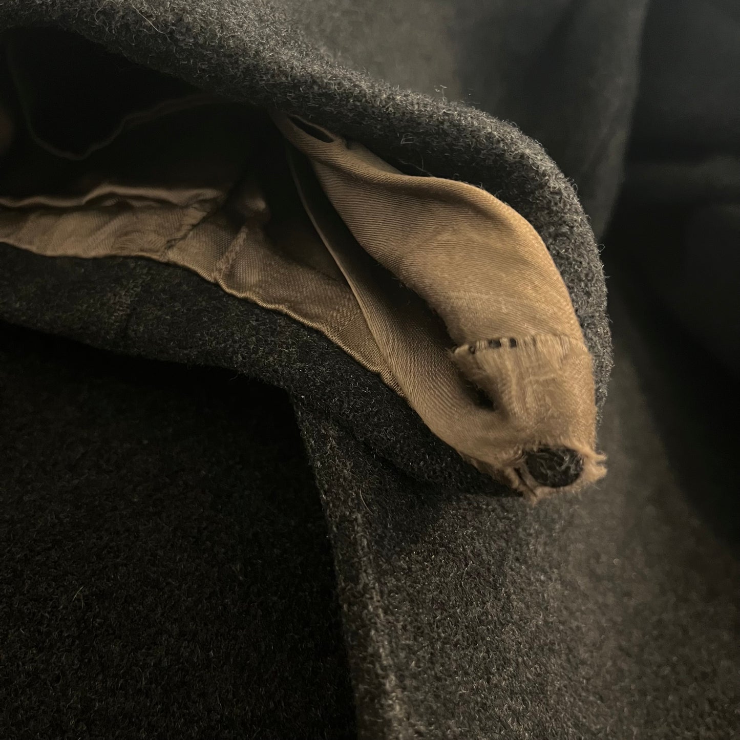 Vintage Charcoal Blazer Coat L