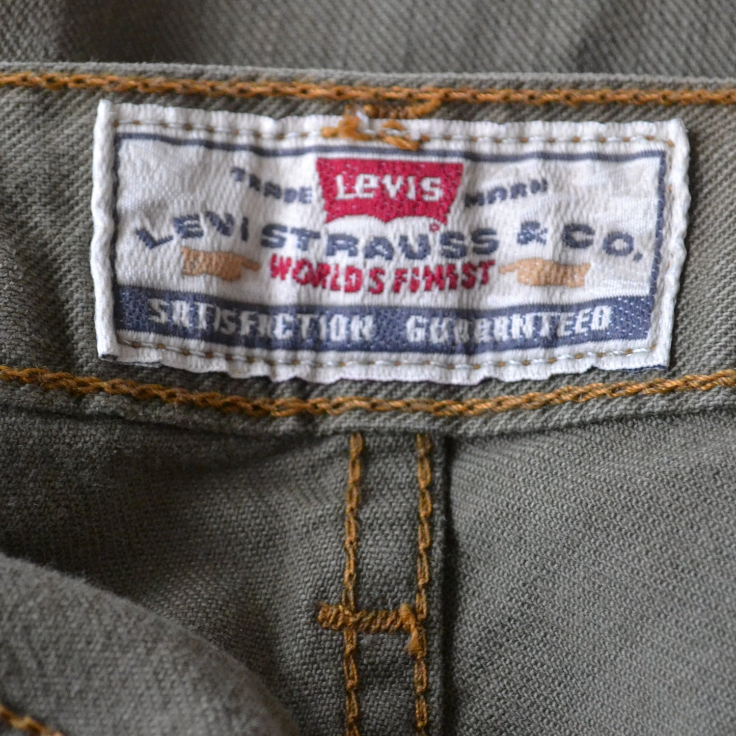 Vintage Khaki Levis Jeans uk 10
