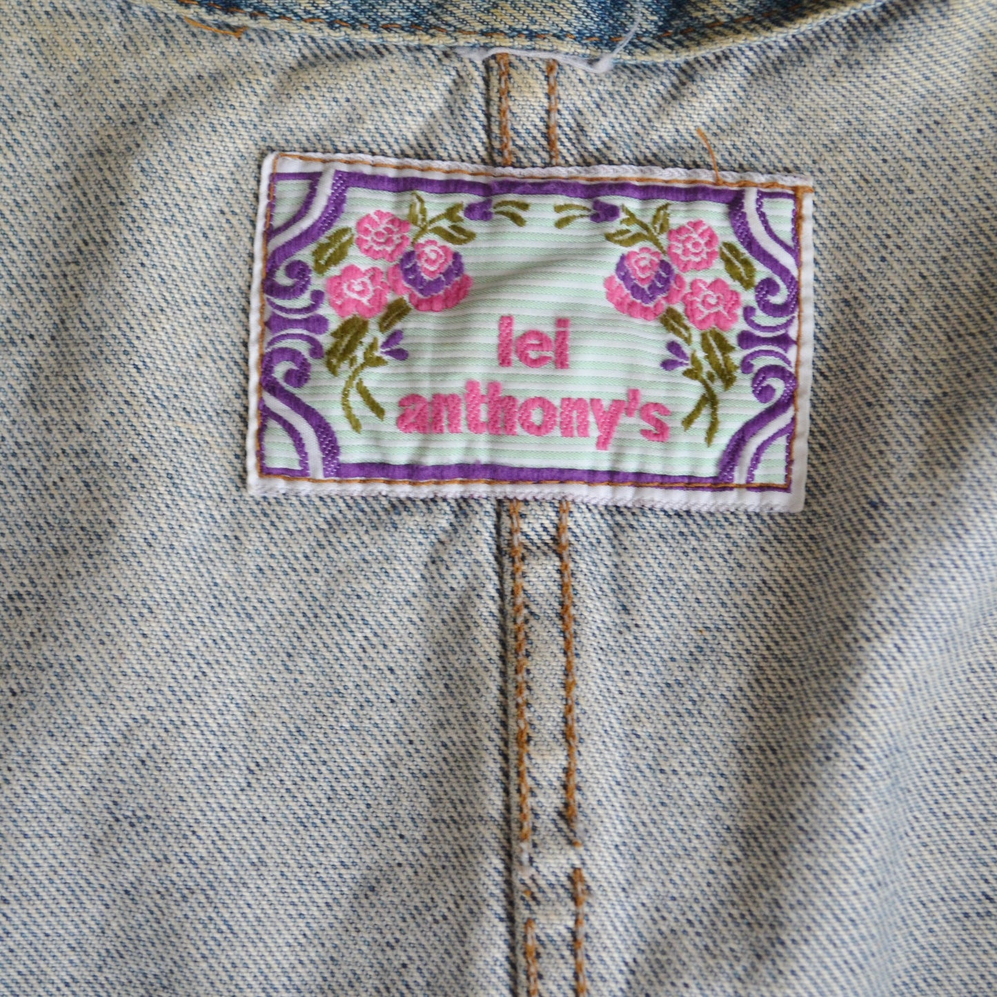 Vintage Denim Waistcoat L