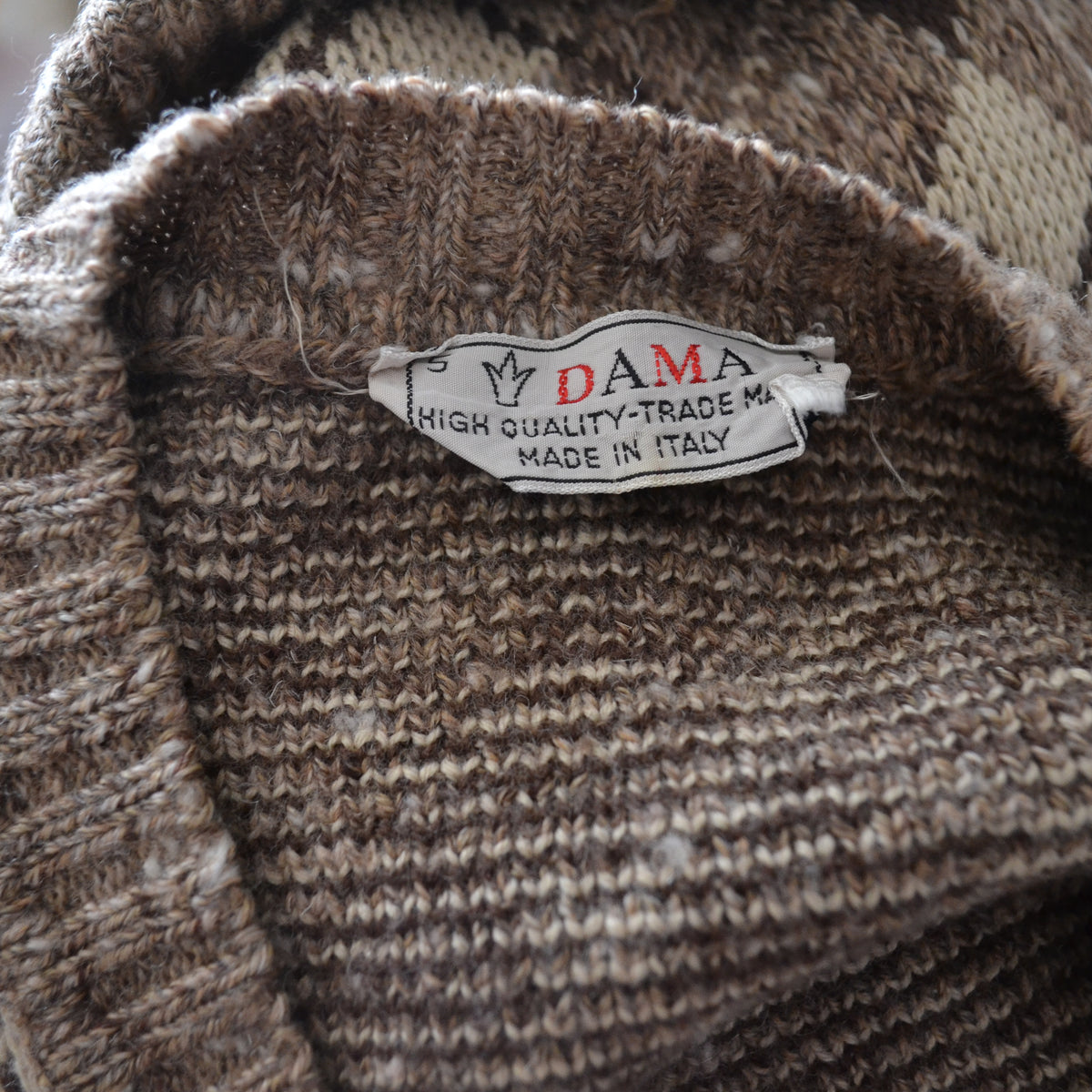 Vintage Argyle Vest M