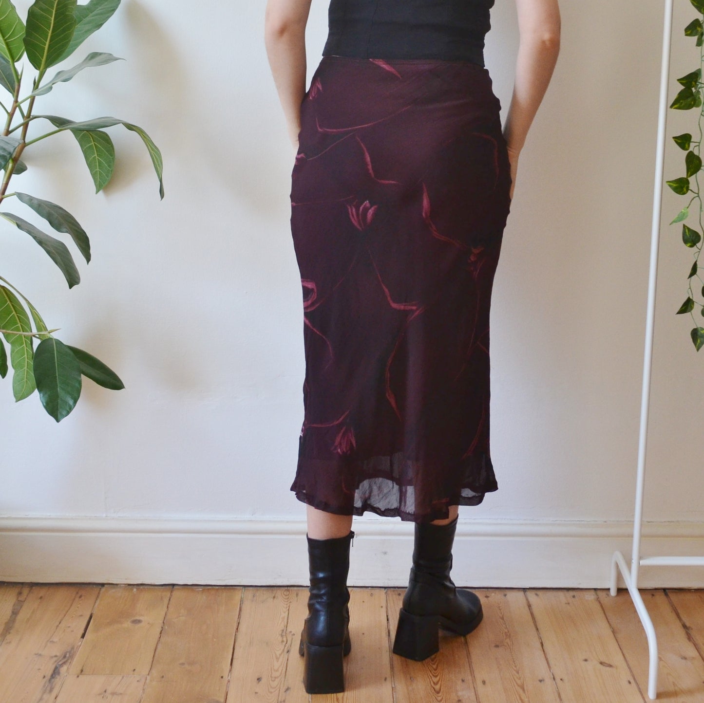 Vintage Plum Skirt S