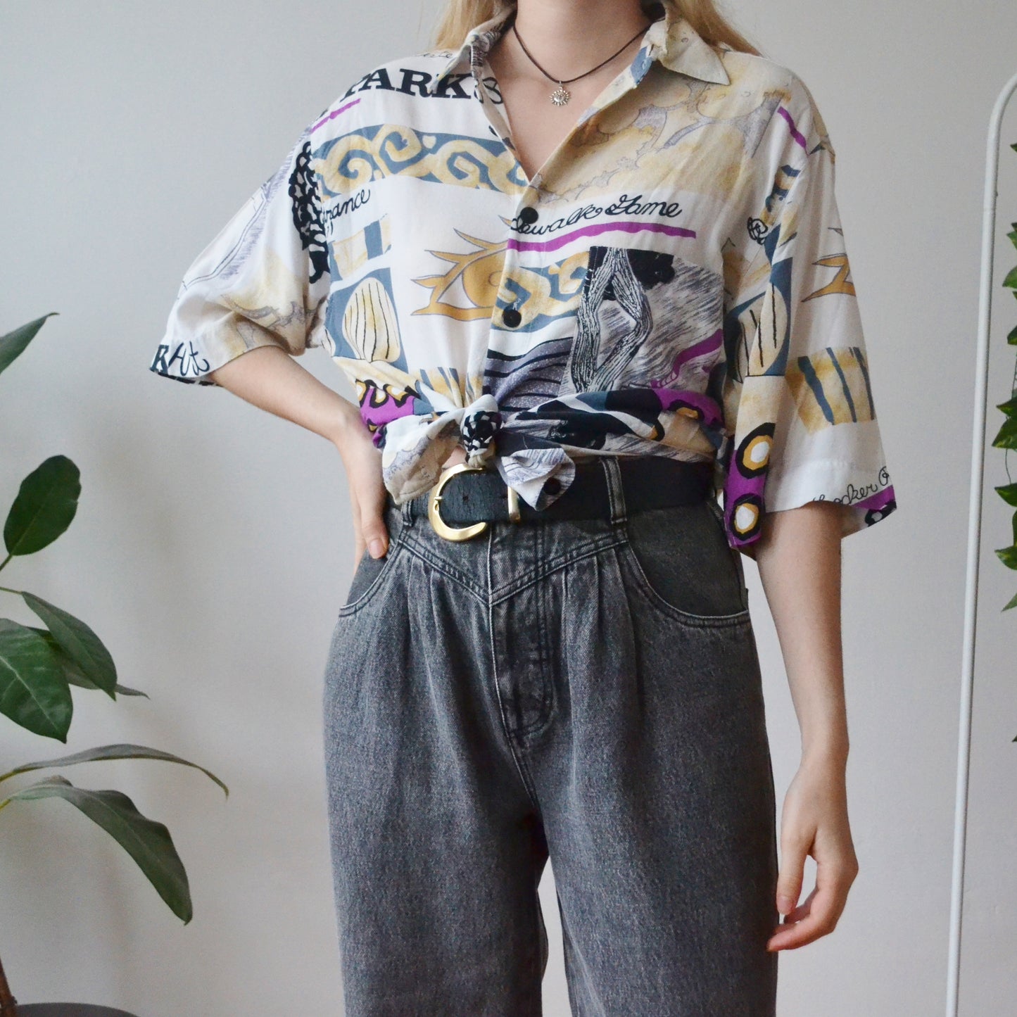 Vintage Abstract Shirt M