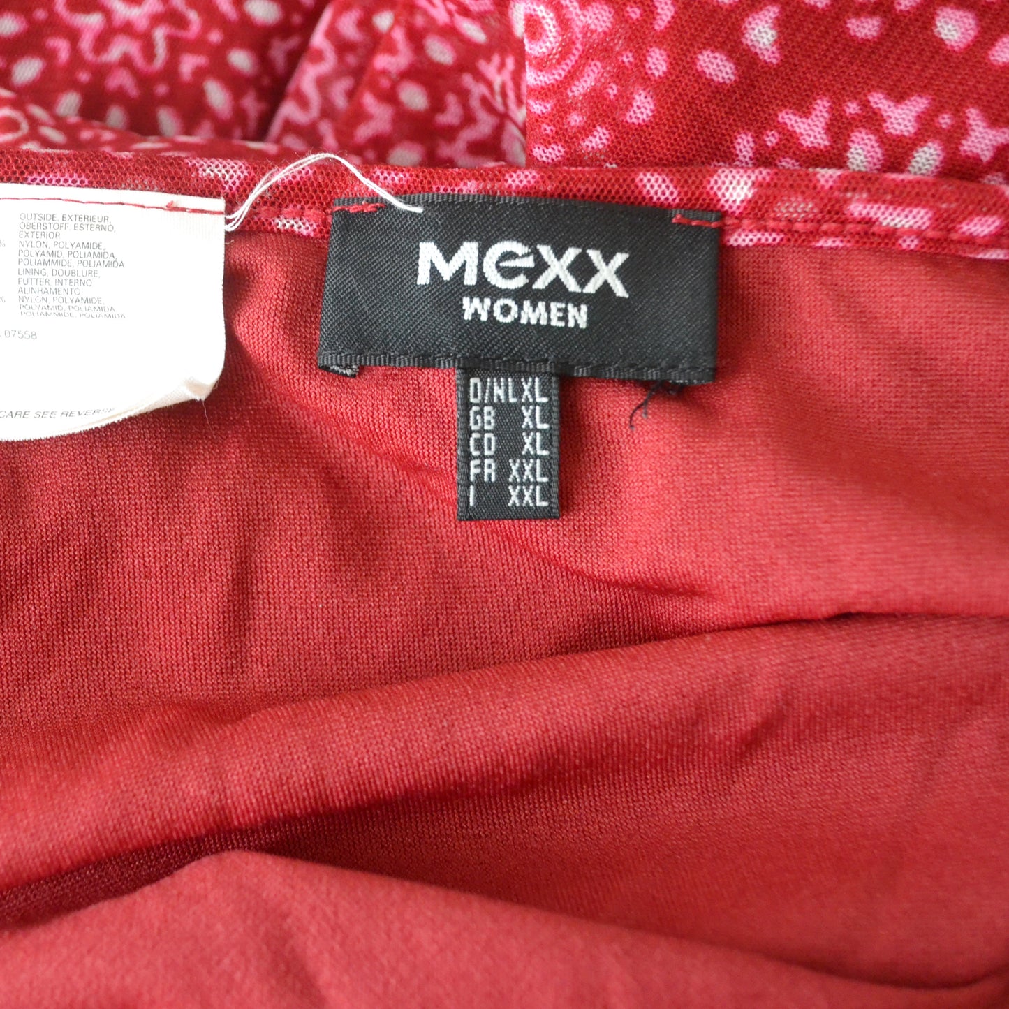 Vintage Red Midi Skirt L