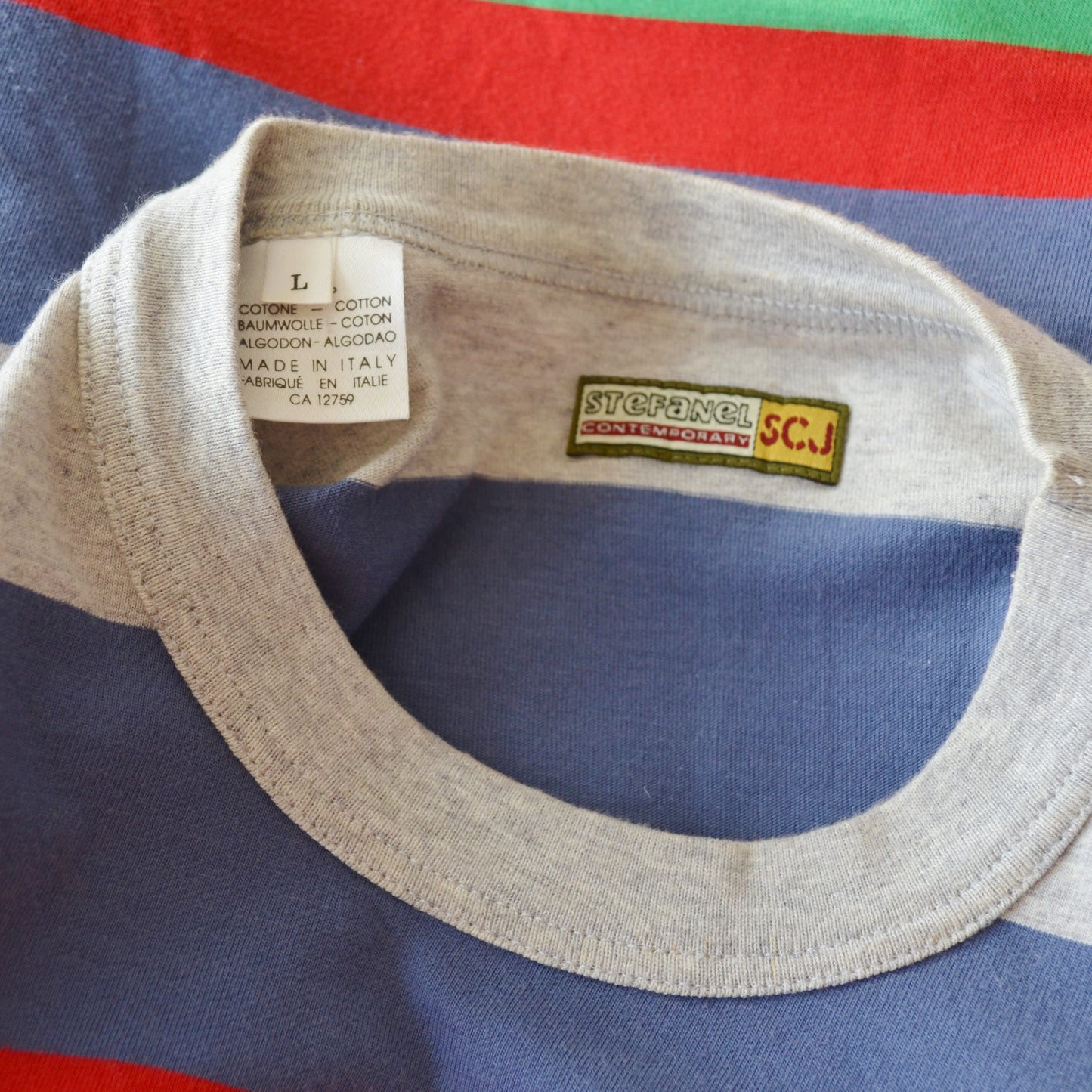 Vintage Stripe T Shirt L