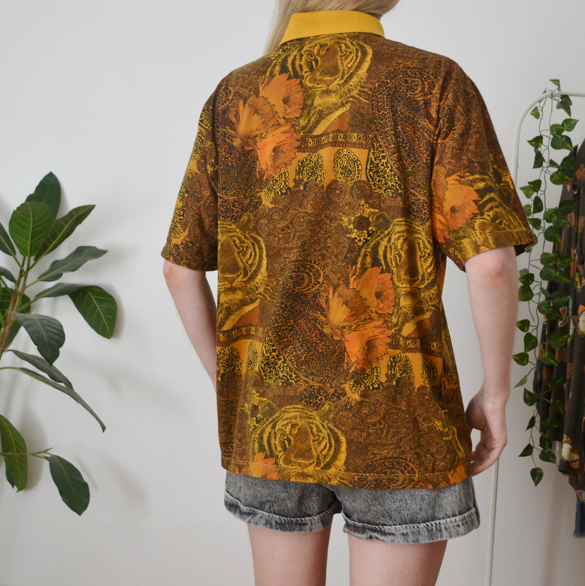 Vintage Tiger Polo Top L