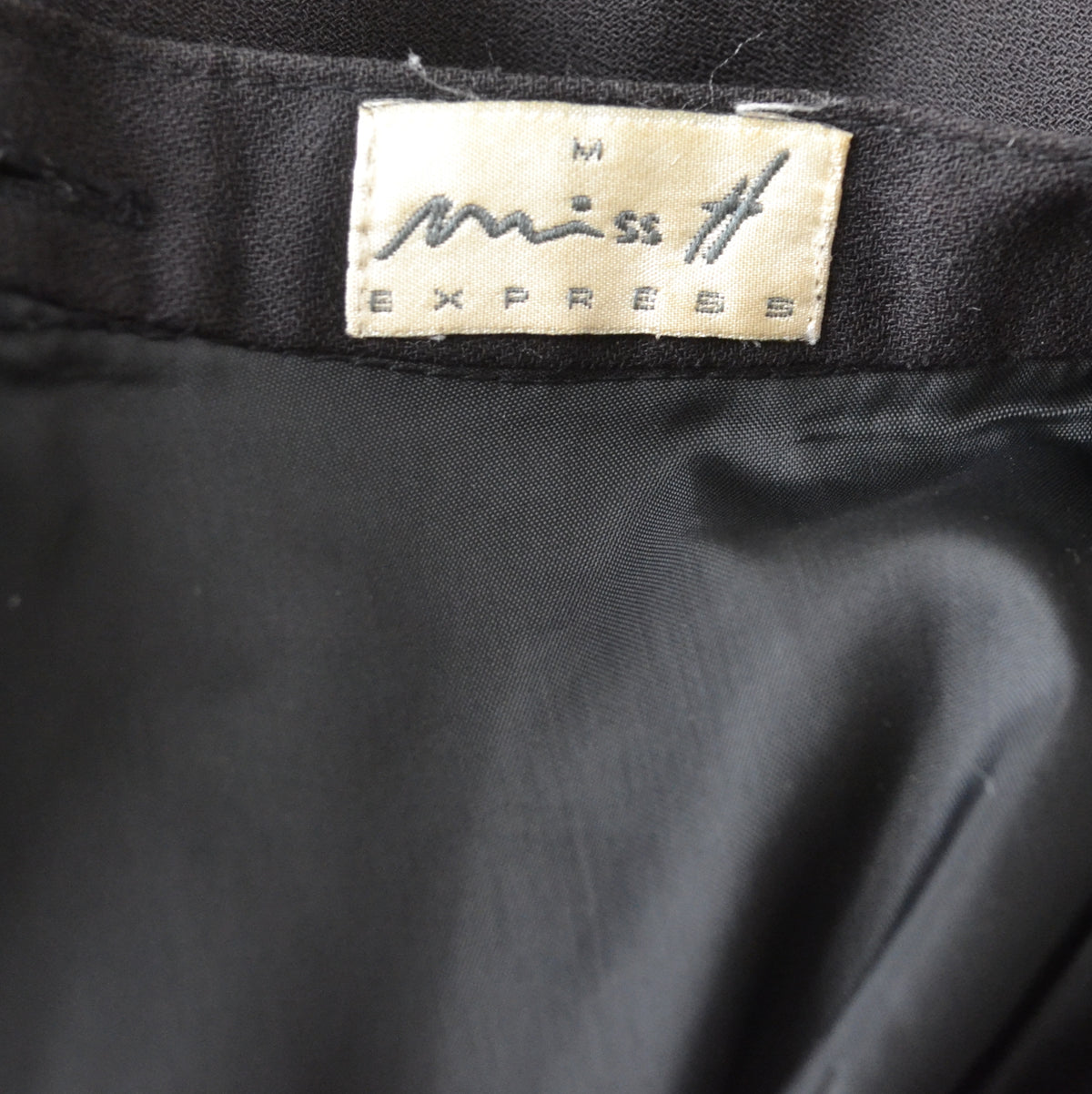 Vintage Black Mini Skirt M
