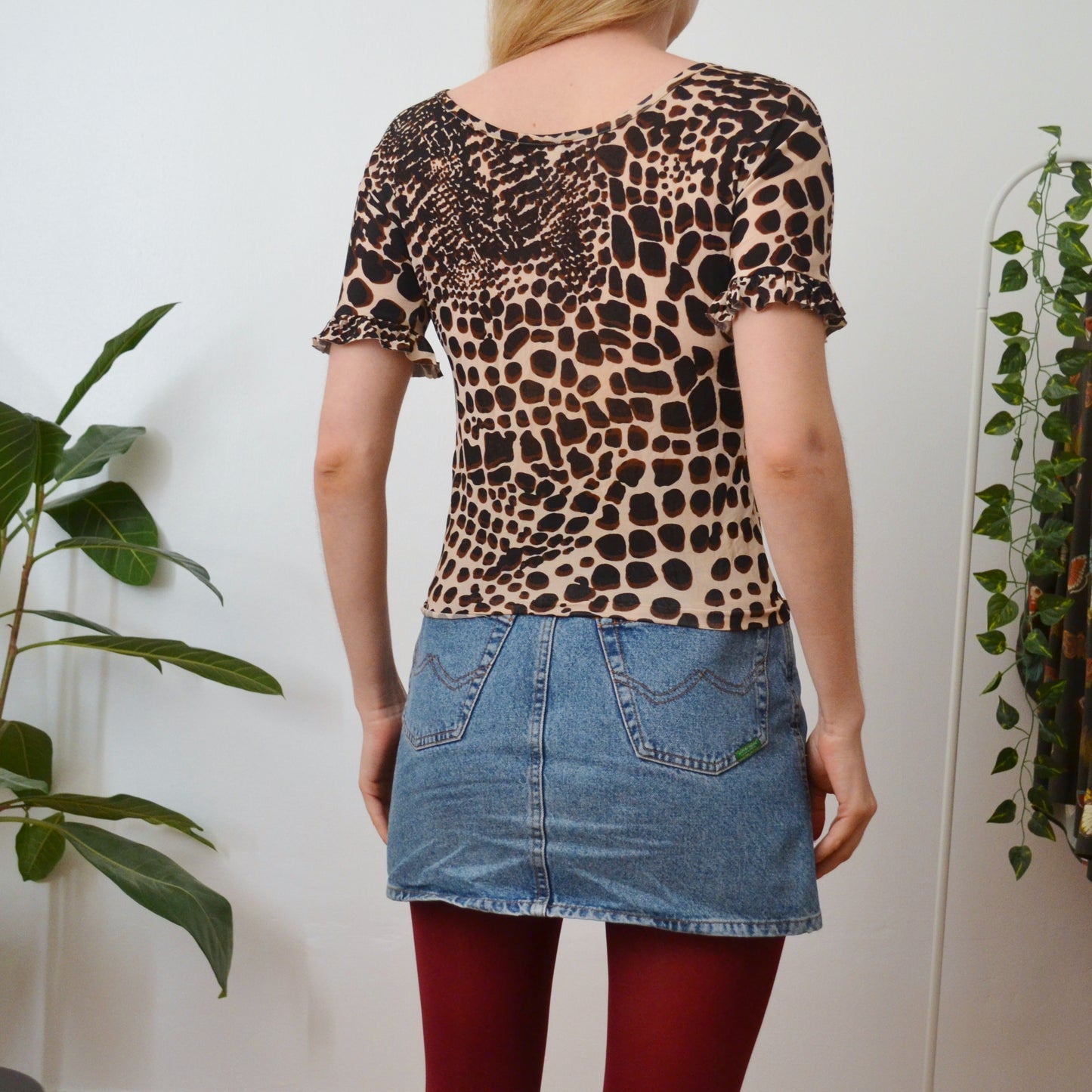 Animal print top