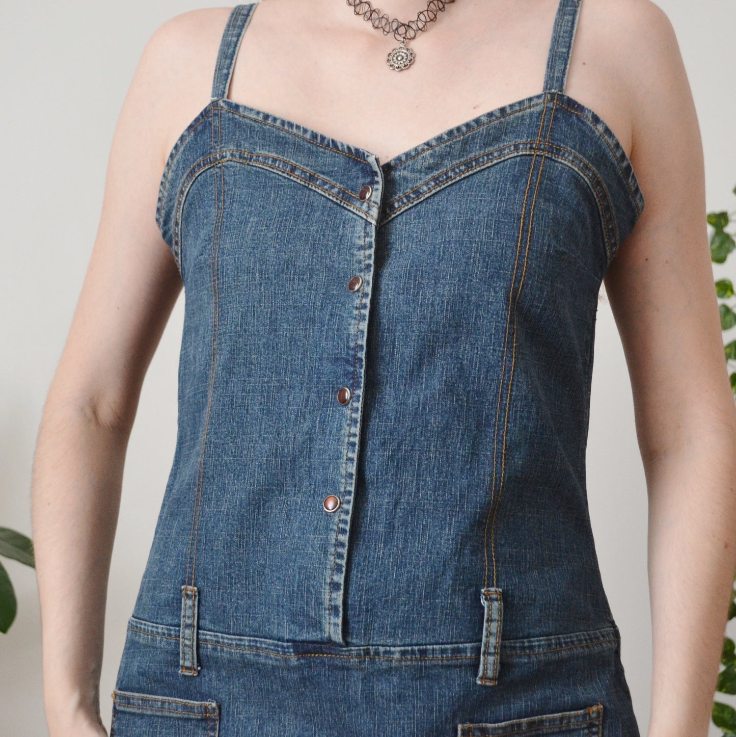 Denim dress L