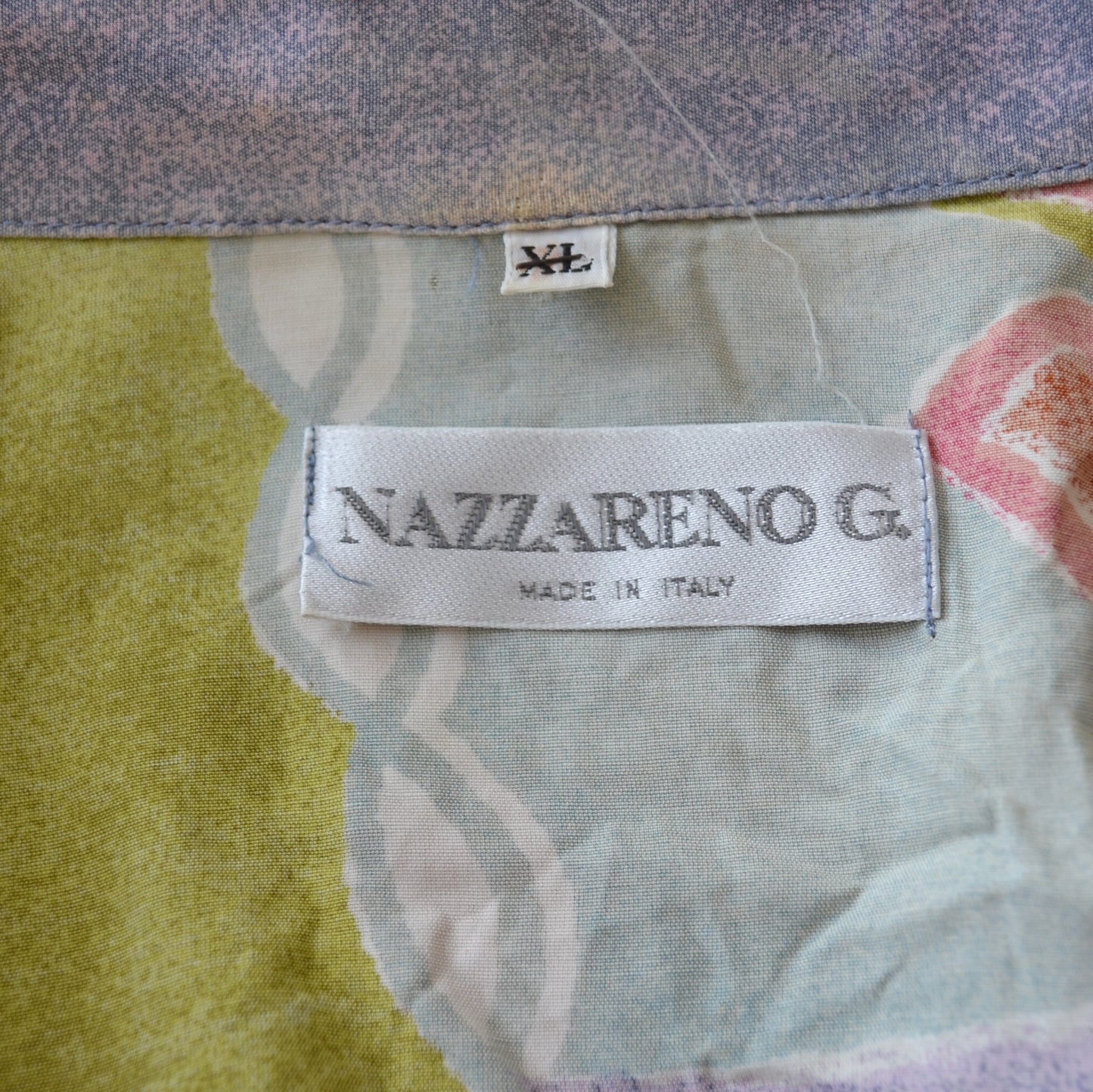 Vintage Abstract Polo Shirt XL