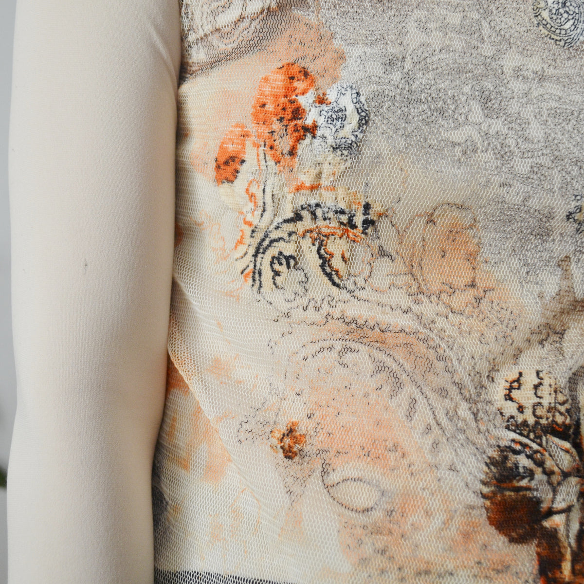 Vintage Long Sleeve Abstract Top S