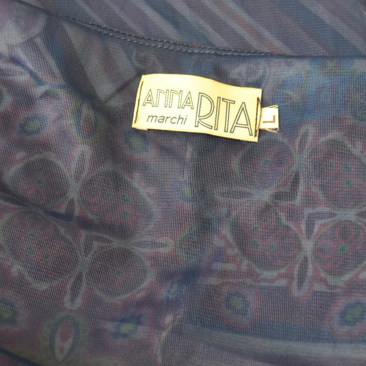 Vintage Patterned Dress L