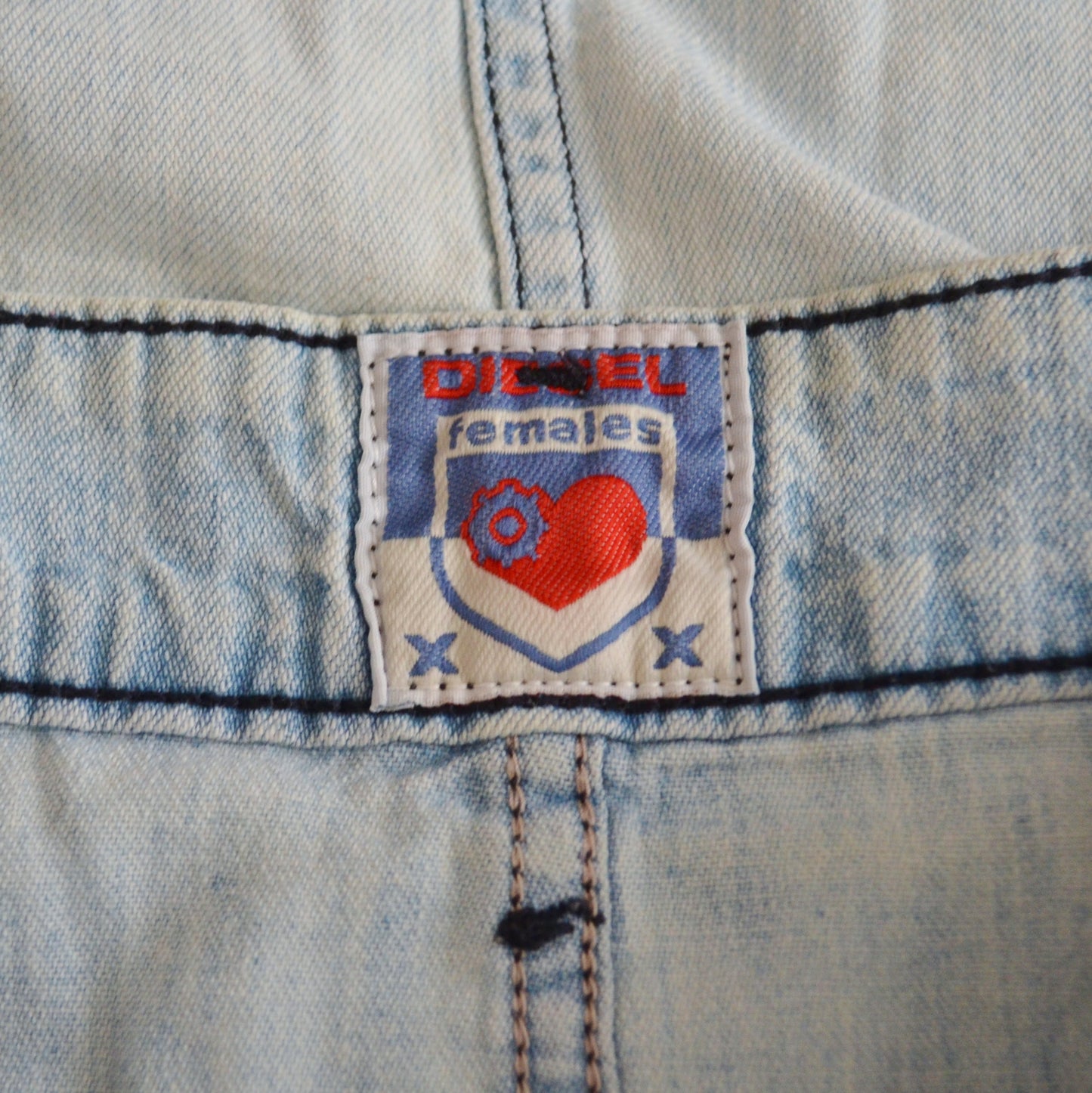 Denim mini skirt uk 10