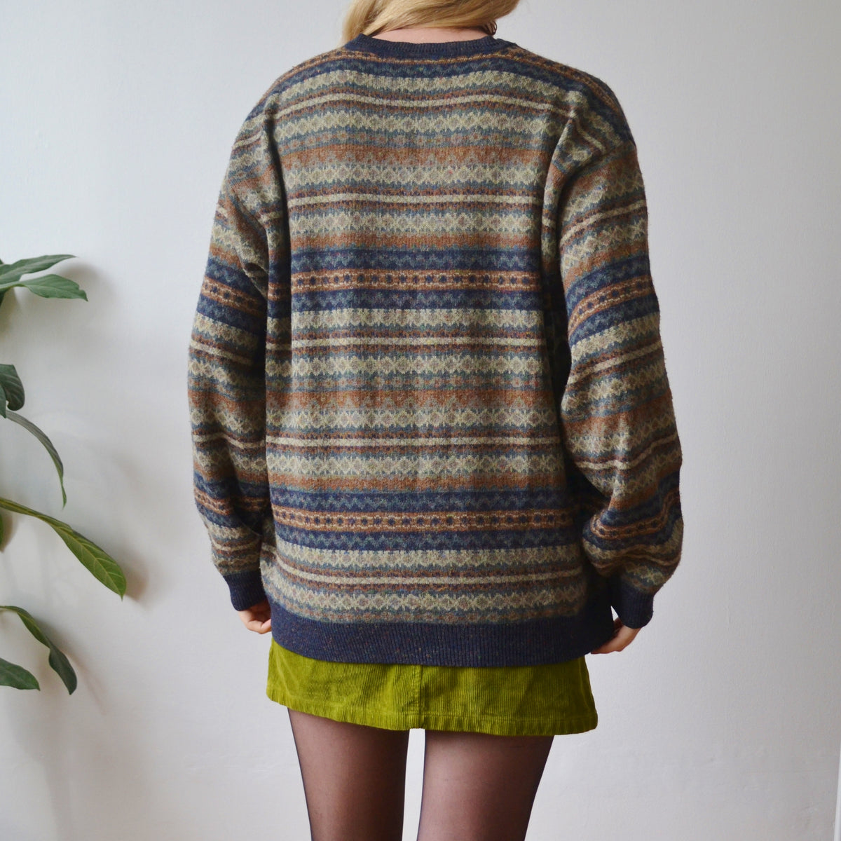 Vintage V Neck Jumper L