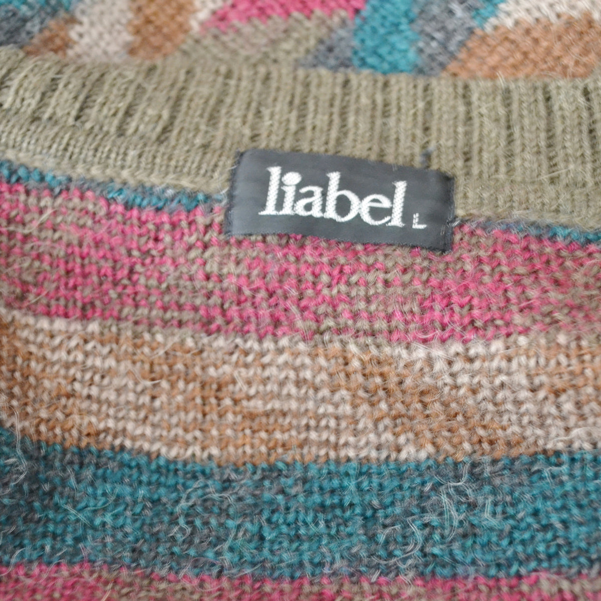 Vintage Geometric Cardigan L