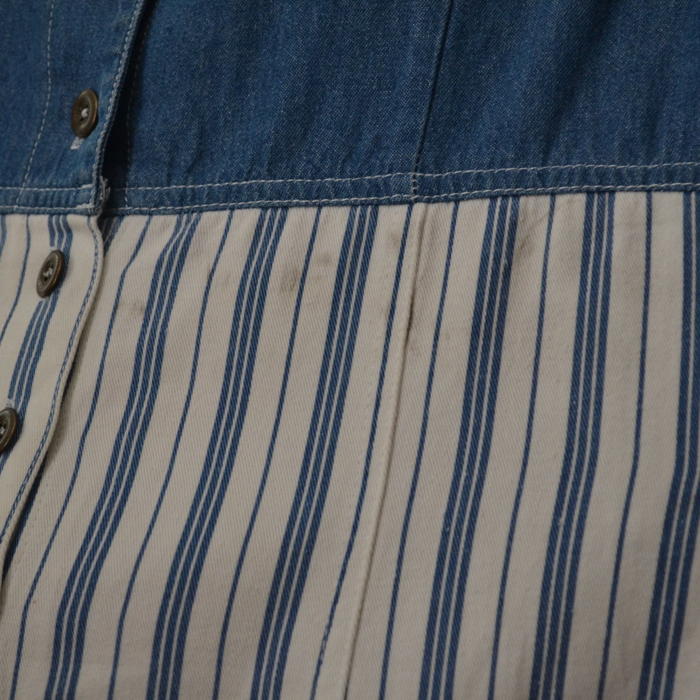 Stripe denim dress M