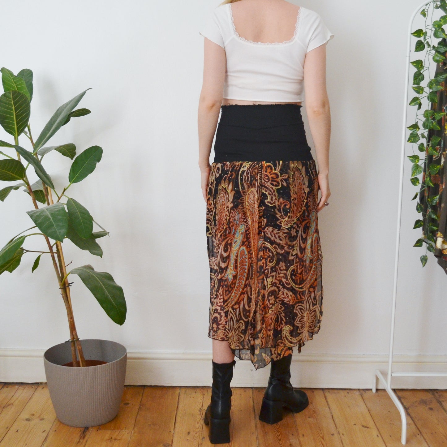 Vintage Paisley Skirt S
