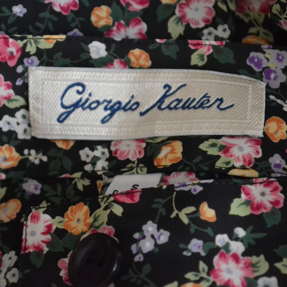 Vintage Floral Skirt S
