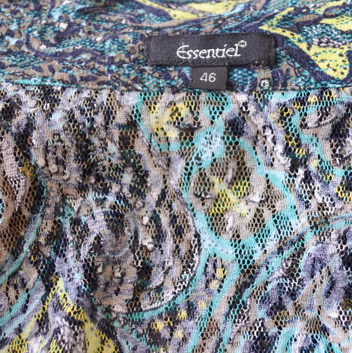 Vintage Paisley Mesh Blouse