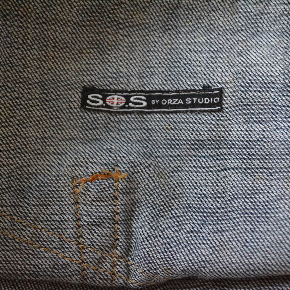 Vintage Layered Denim Skirt S