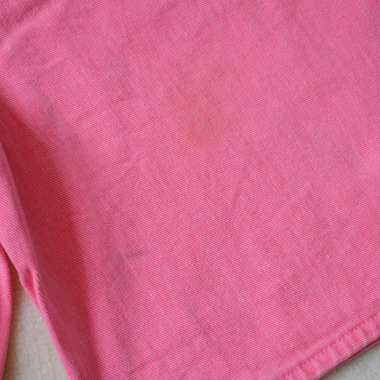 Pink denim shorts 34W