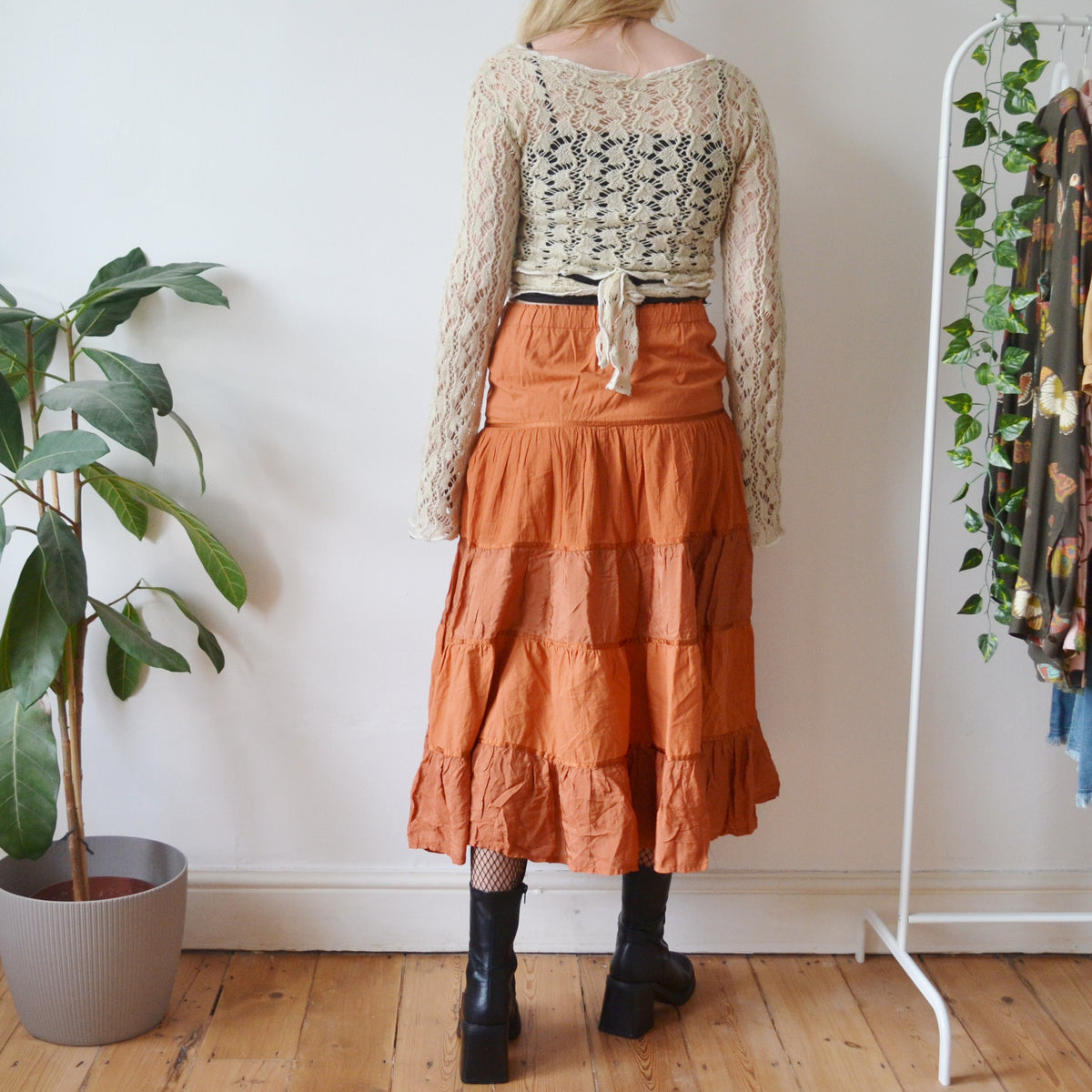 Vintage Pumpkin Skirt M