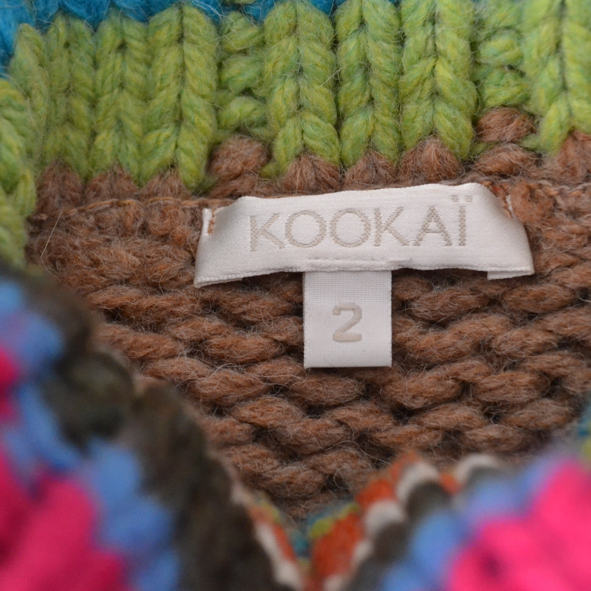 Vintage Chunky Knit Roll Neck S