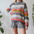 Vintage Knitted Stripe Jumper L