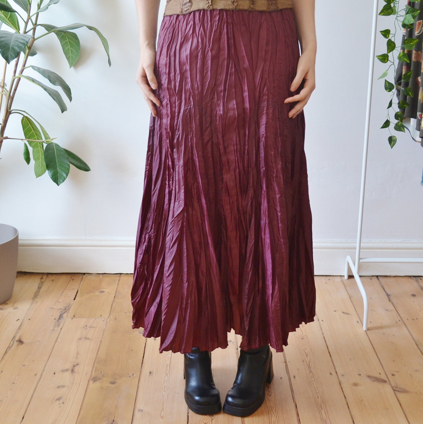 Vintage Plum Maxi Skirt 12