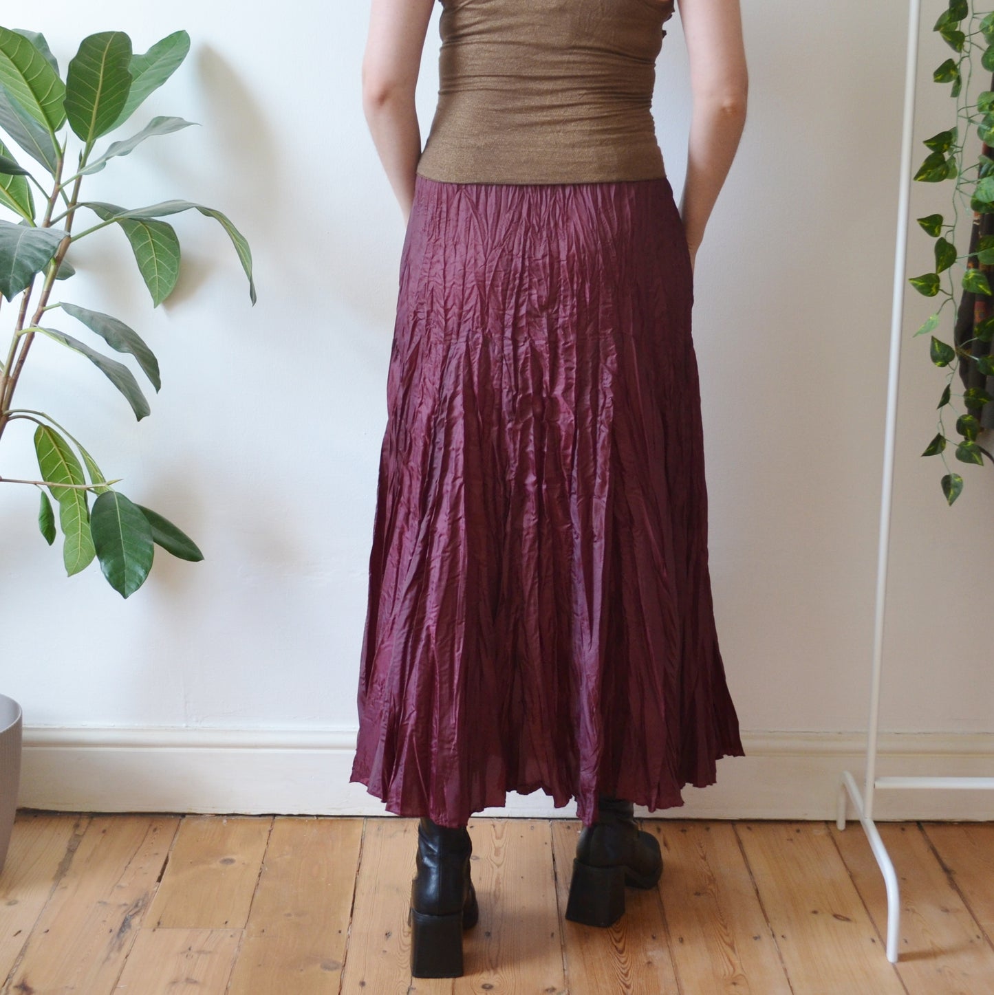 Vintage Plum Maxi Skirt 12