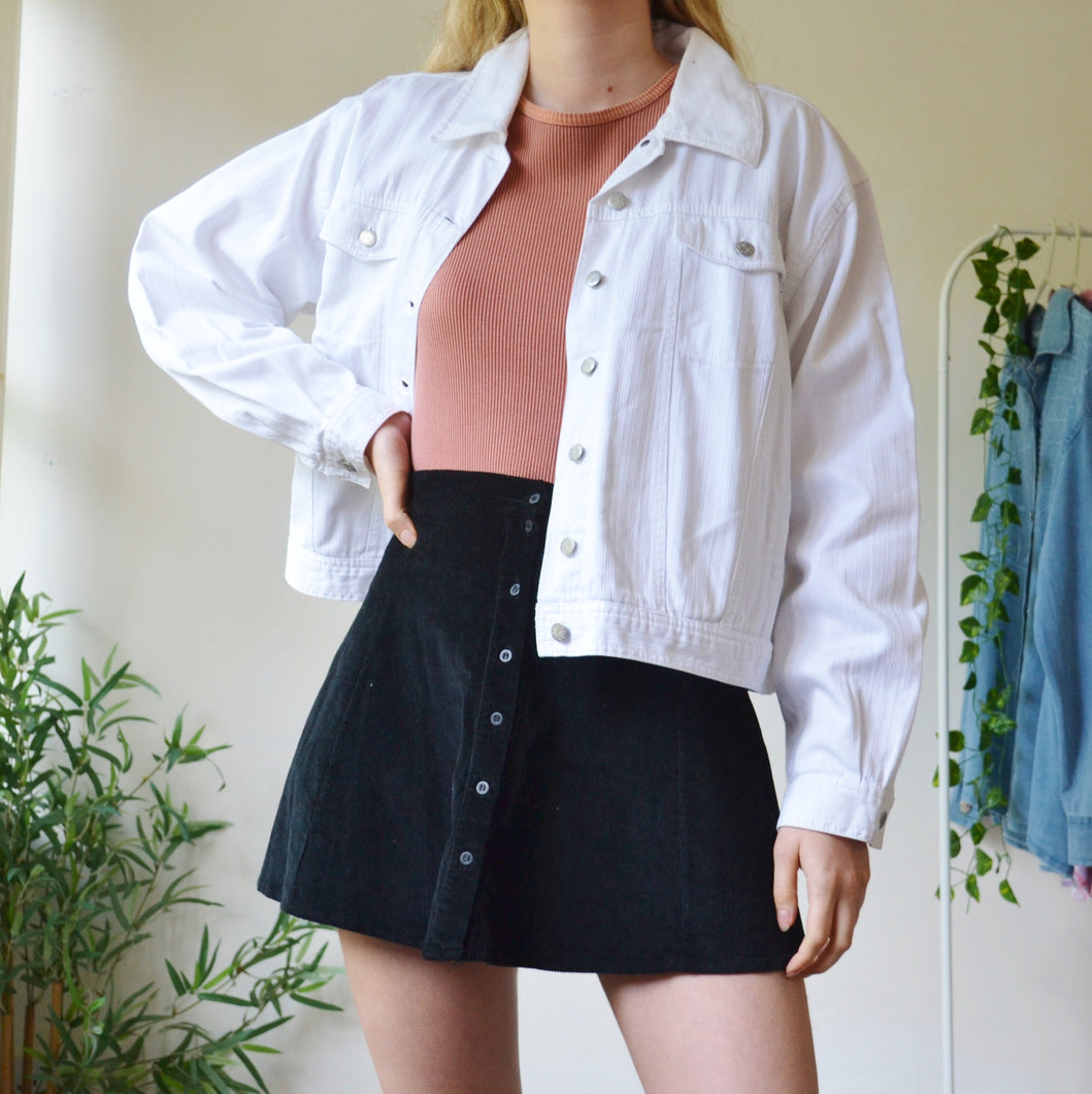 White denim jacket M