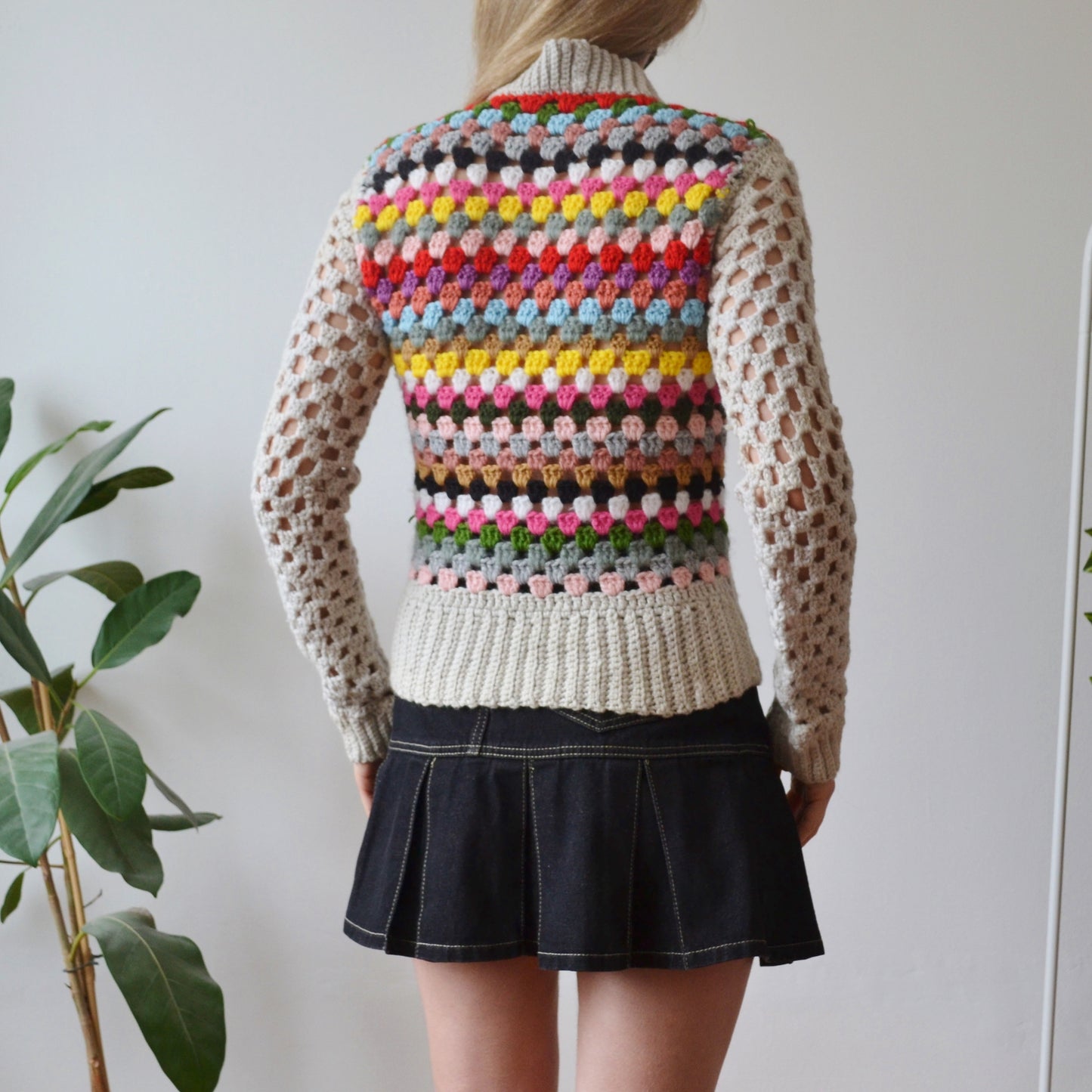 Vintage Crochet Jumper S