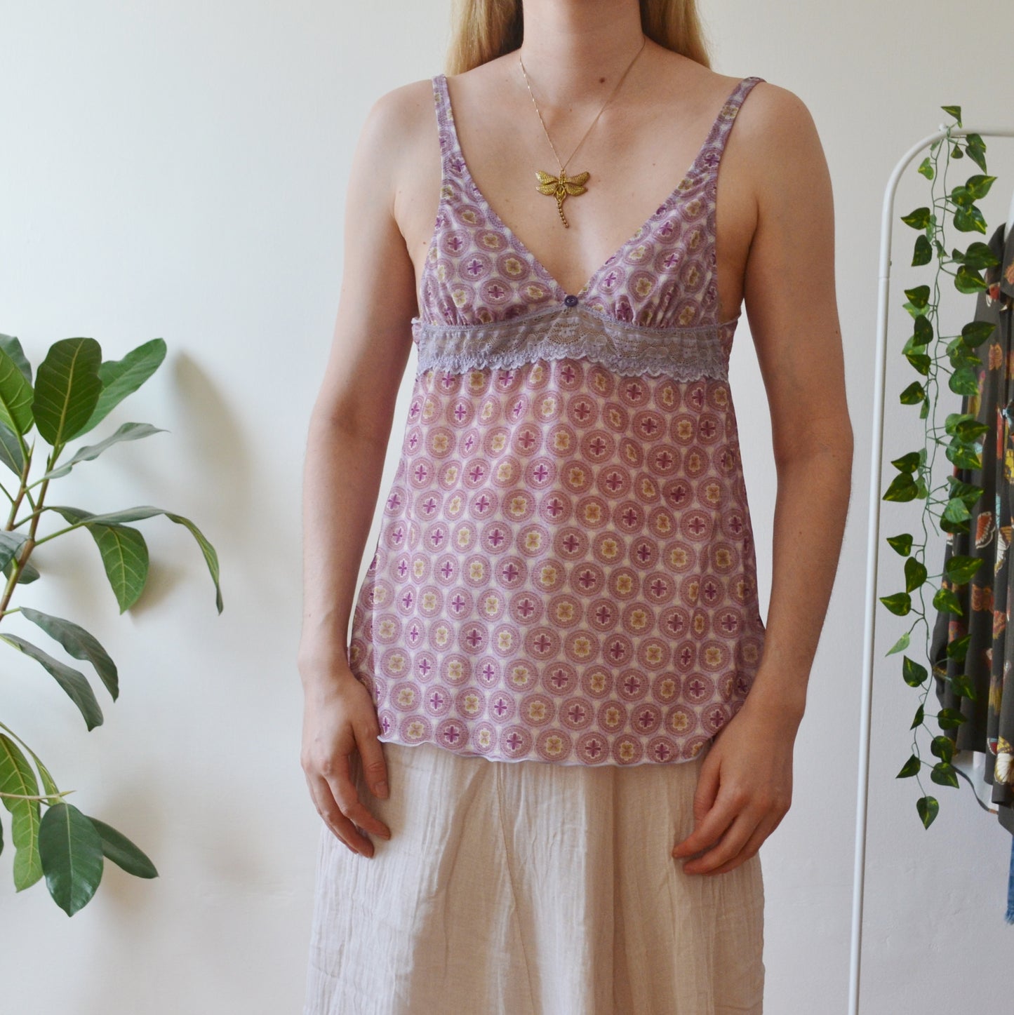 Vintage Floral Cami Top S