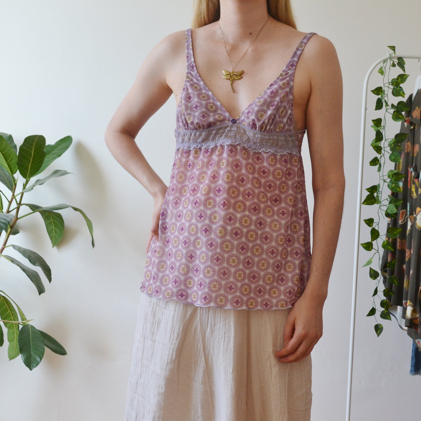 Vintage Floral Cami Top S