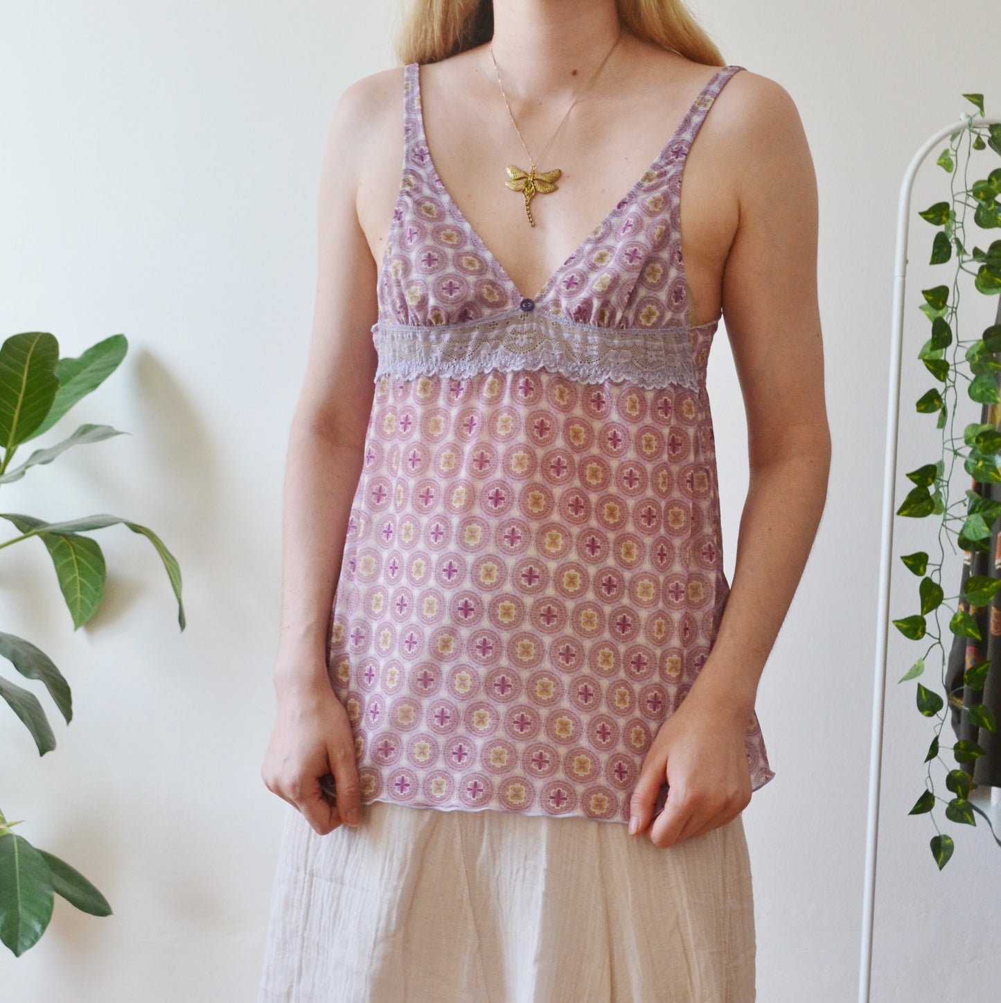 Vintage Floral Cami Top S