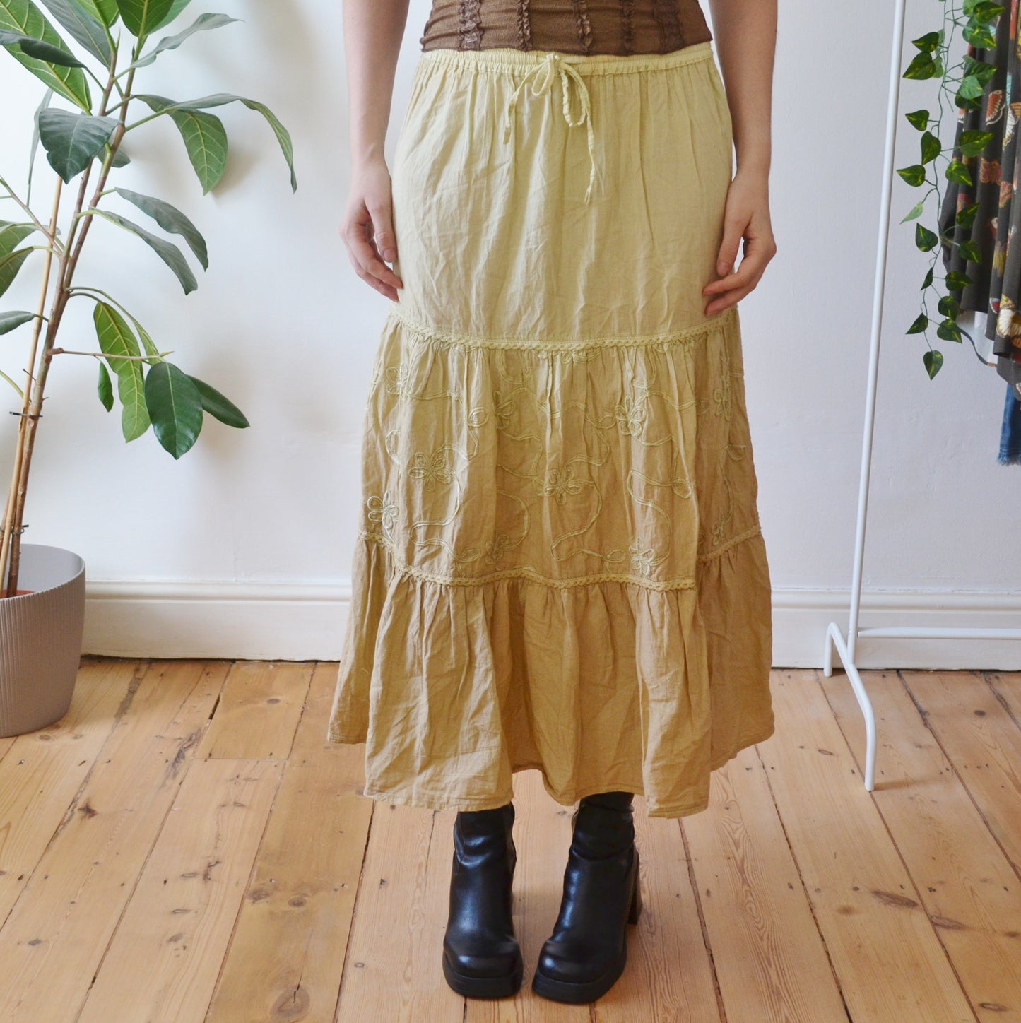 Vintage Ombre Maxi Skirt M