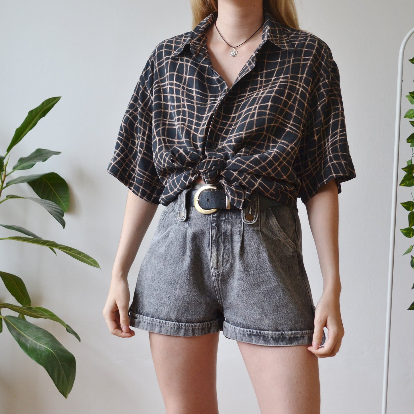 Patterned shirt L
