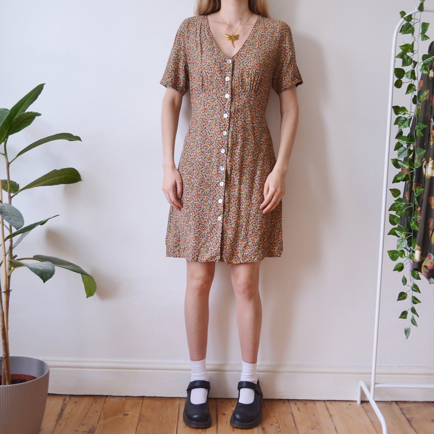 Floral dress M