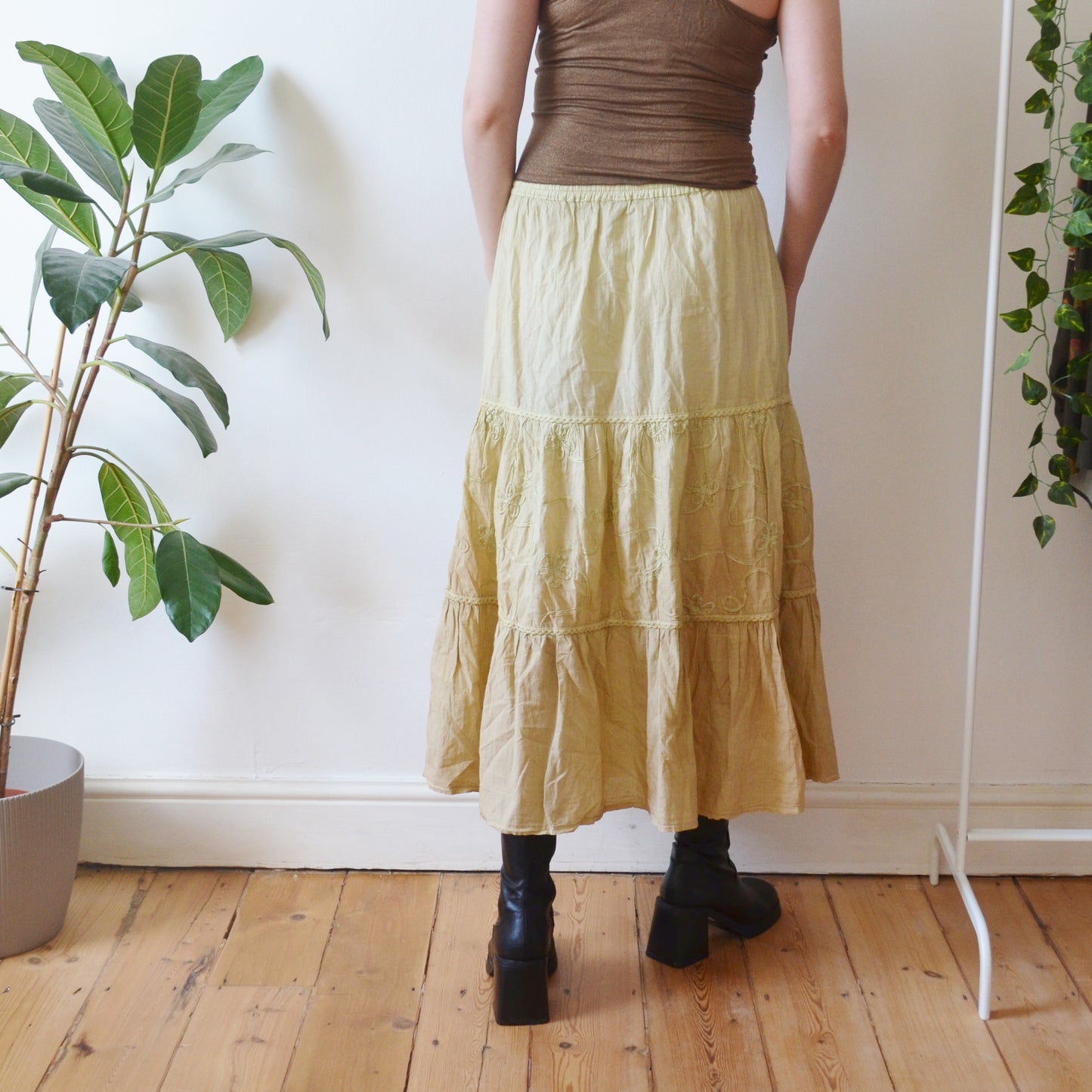 Vintage Ombre Maxi Skirt M