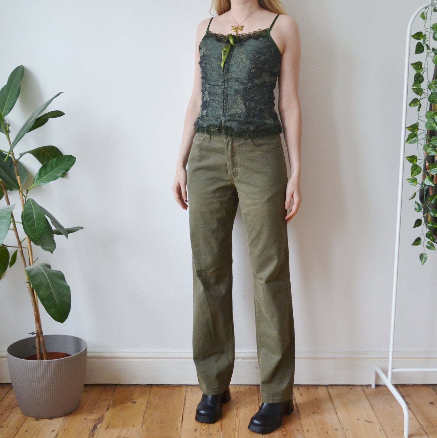 Vintage Khaki Levis Jeans uk 10