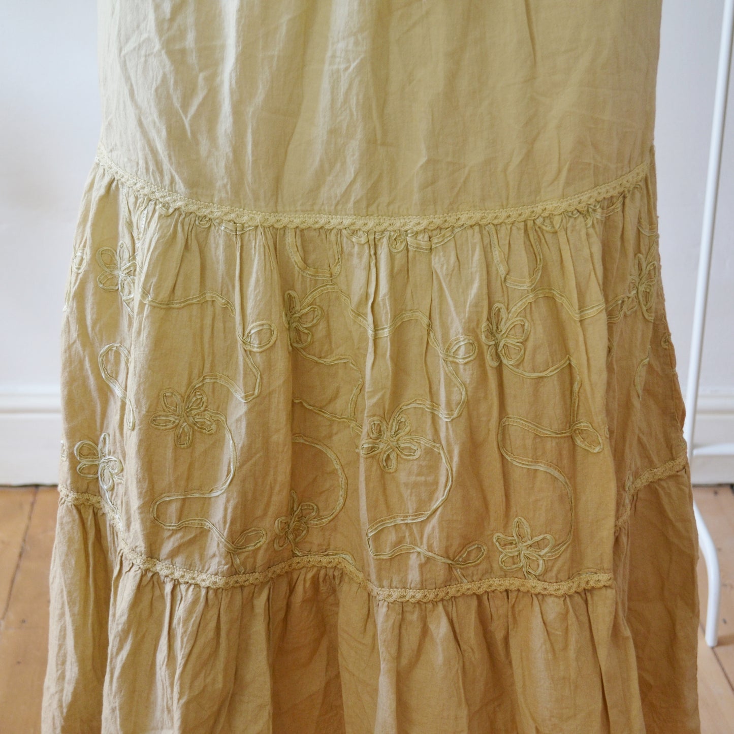 Vintage Ombre Maxi Skirt M
