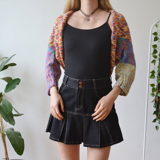 Vintage Knitted Shrug Cardigan M