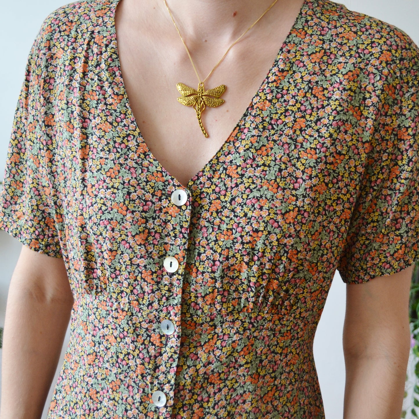 Floral dress M