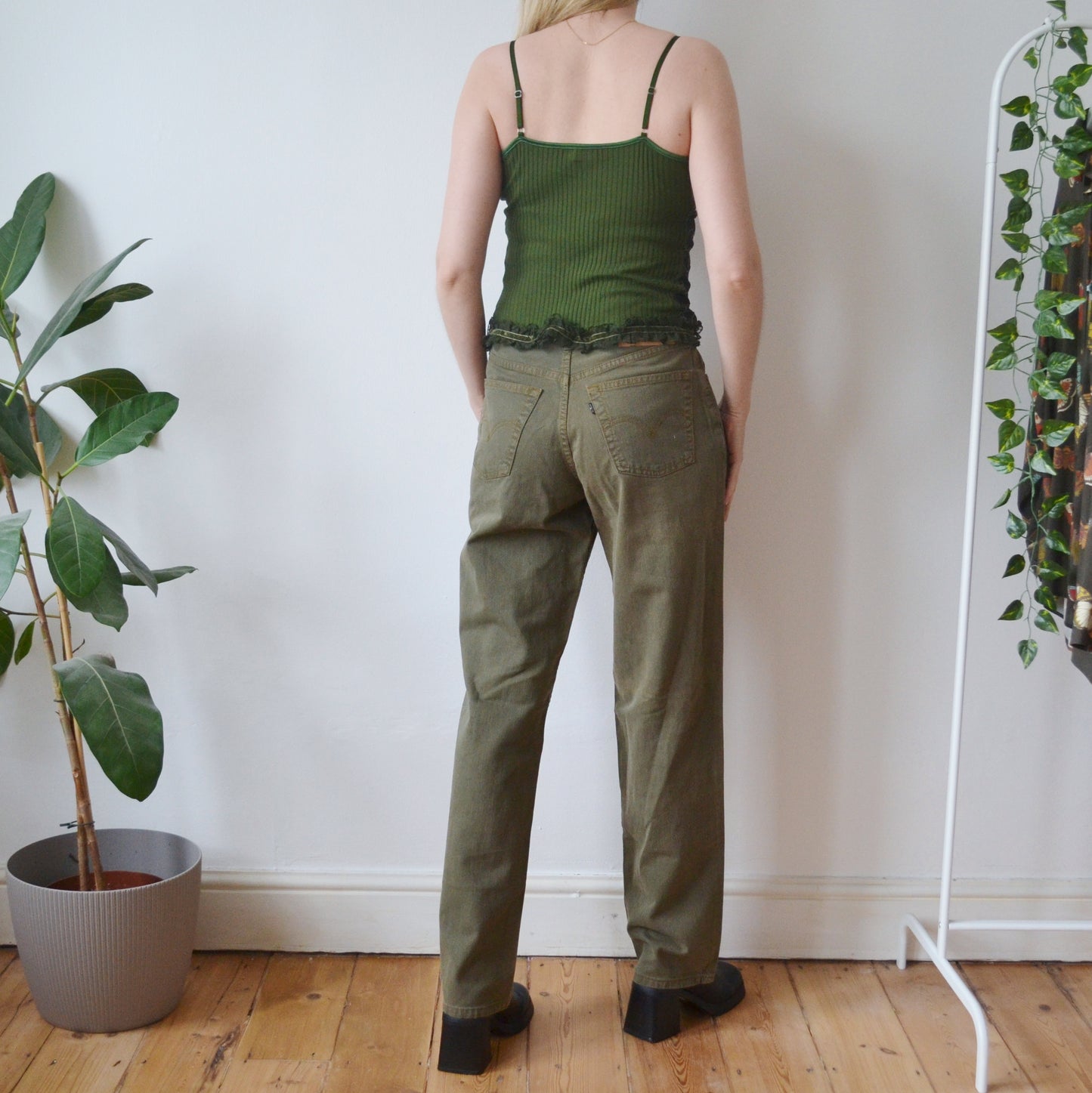 Vintage Khaki Levis Jeans uk 10