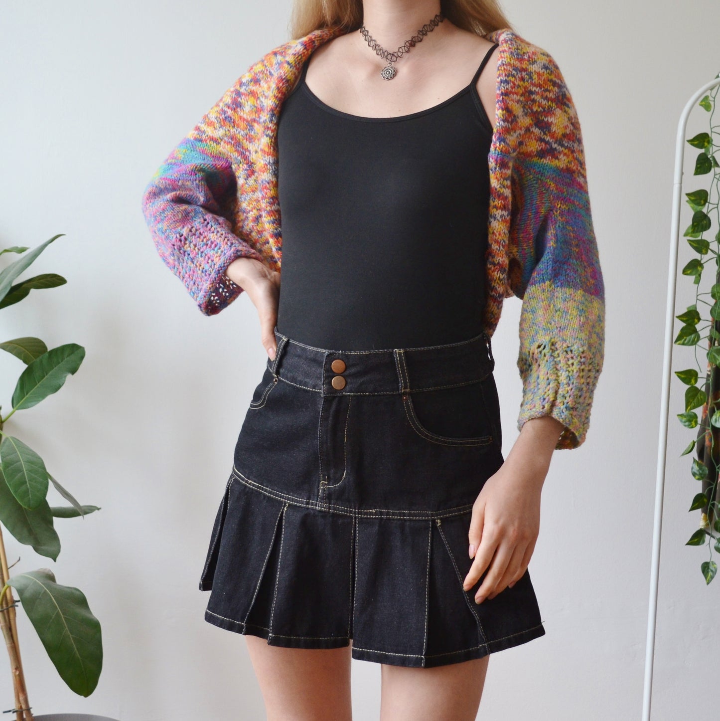 Vintage Knitted Shrug Cardigan M