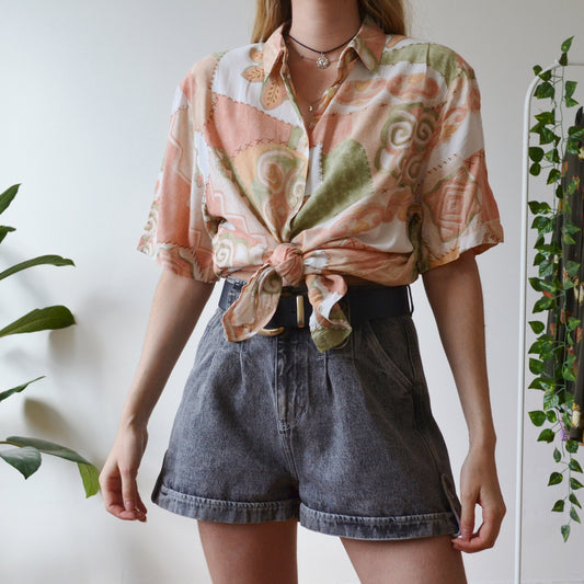 Patchwork blouse M