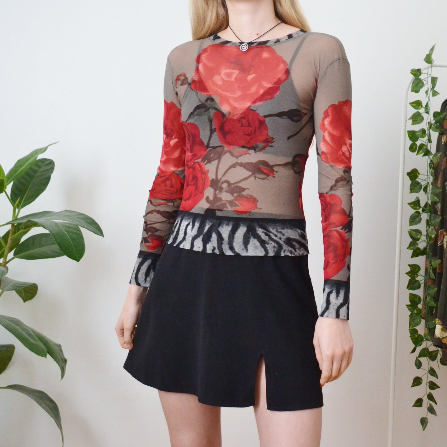 Rose mesh top S