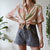 Patchwork blouse M