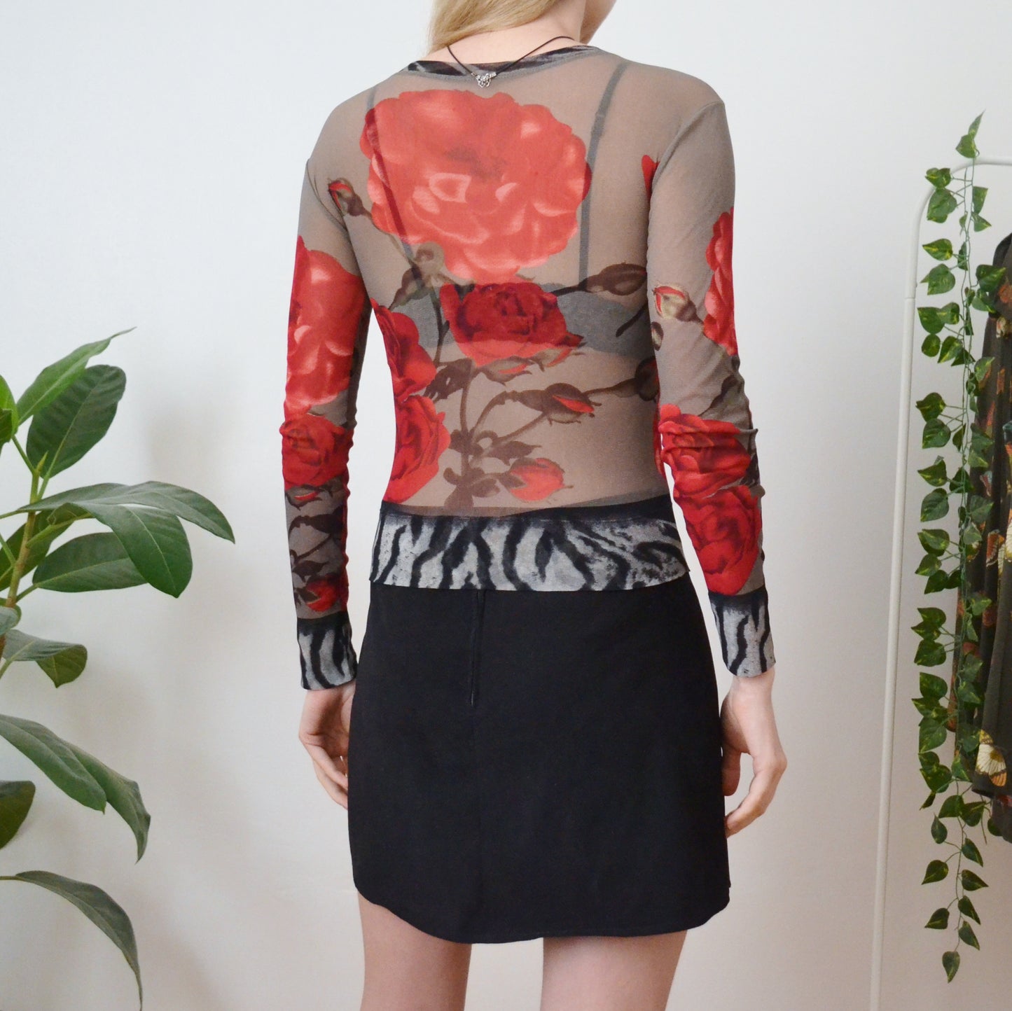 Rose mesh top S