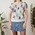 Floral knit top M