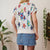 Floral knit top M